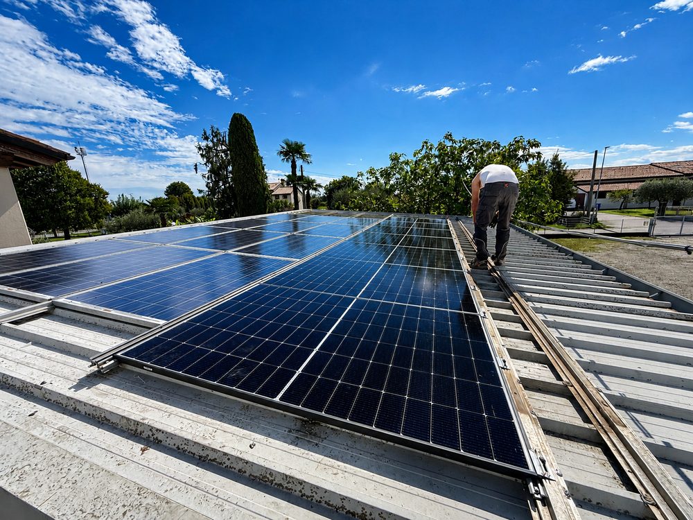 Campo fotovoltaico residenziale